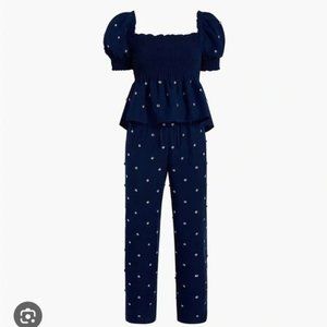 Hill House Home The Jewel Jammie Navy Set